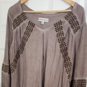 Knox Rose | Periwinkle| Blouse | Long Sleeve